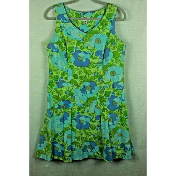 Vintage Talbots Women's Floral Sleeveless Dress with Pockets Classic Summer Casu - Picture 1 of 7